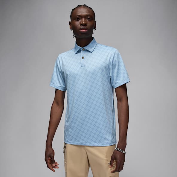 NEW! NIKE -AIR JORDAN GOLF POLO SHIRT -S- LEMON YELLOW POLY